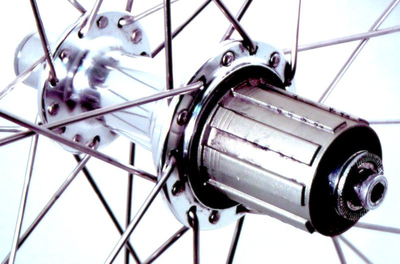 Neil’s silver commuter rebuild on polished Kinlin XC279 rims