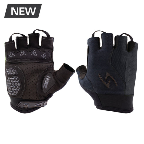 Serfas Zen Men’s Short Finger Gloves Black Medium $RRP49