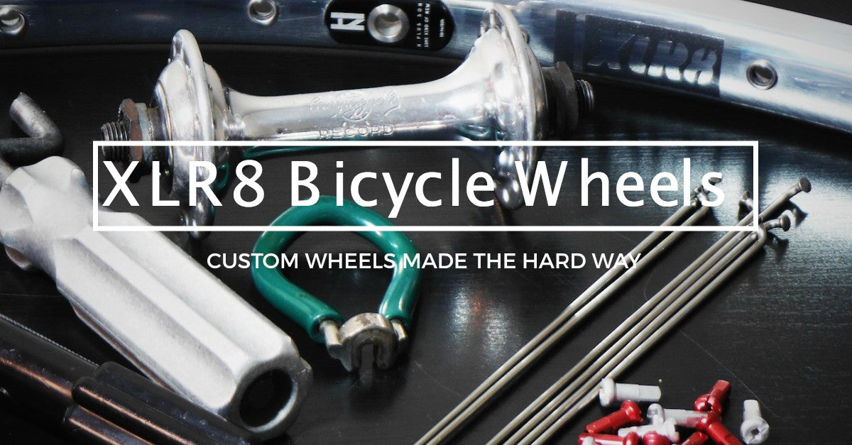 Pic of XLR8 wheels custom hand made bicycle wheels, where we take the time to build you the best alloy or carbon bicycle wheels we can.