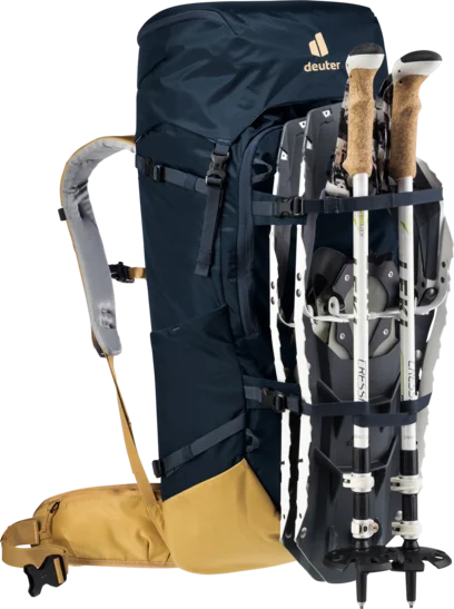 30% OFF! Deuter RISE 34+ Ski Snowboard Alpine Tour Backpack Ink Caramel