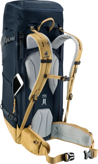 30% OFF! Deuter RISE 34+ Ski Snowboard Alpine Tour Backpack Ink Caramel