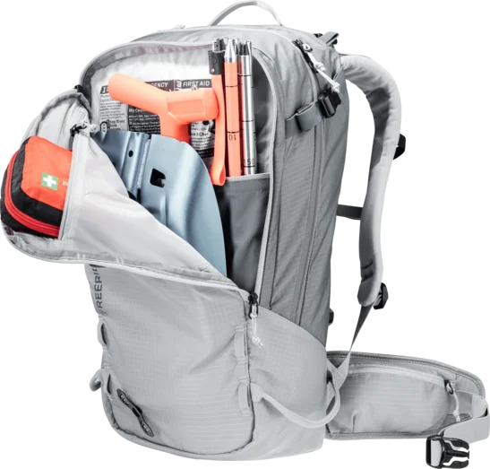 33% OFF! Deuter FREERIDER 28 SL Ski Snowboard Alpine Tour Backpack Tin Shale