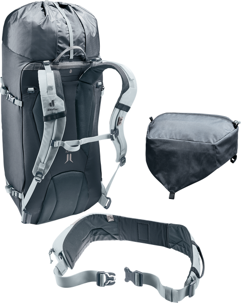 20% OFF! Deuter GUIDE 34+8 Ski Snowboard Alpine Tour Backpack Black-Shale