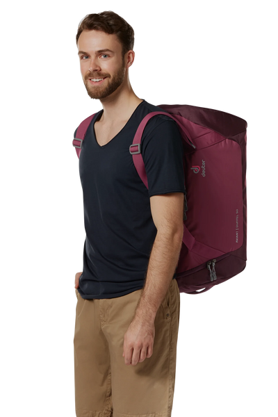 50% OFF! Deuter AVIANT DUFFEL 50 Sports Travel Backpack Bag Redwood-Ink