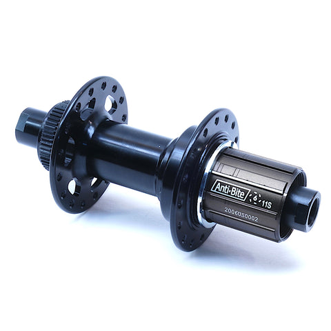 Bitex BX212R Rear Centerlock Boost MTB, Gravel and CX Hub angled by XLR8 Performance Bicycle Wheels