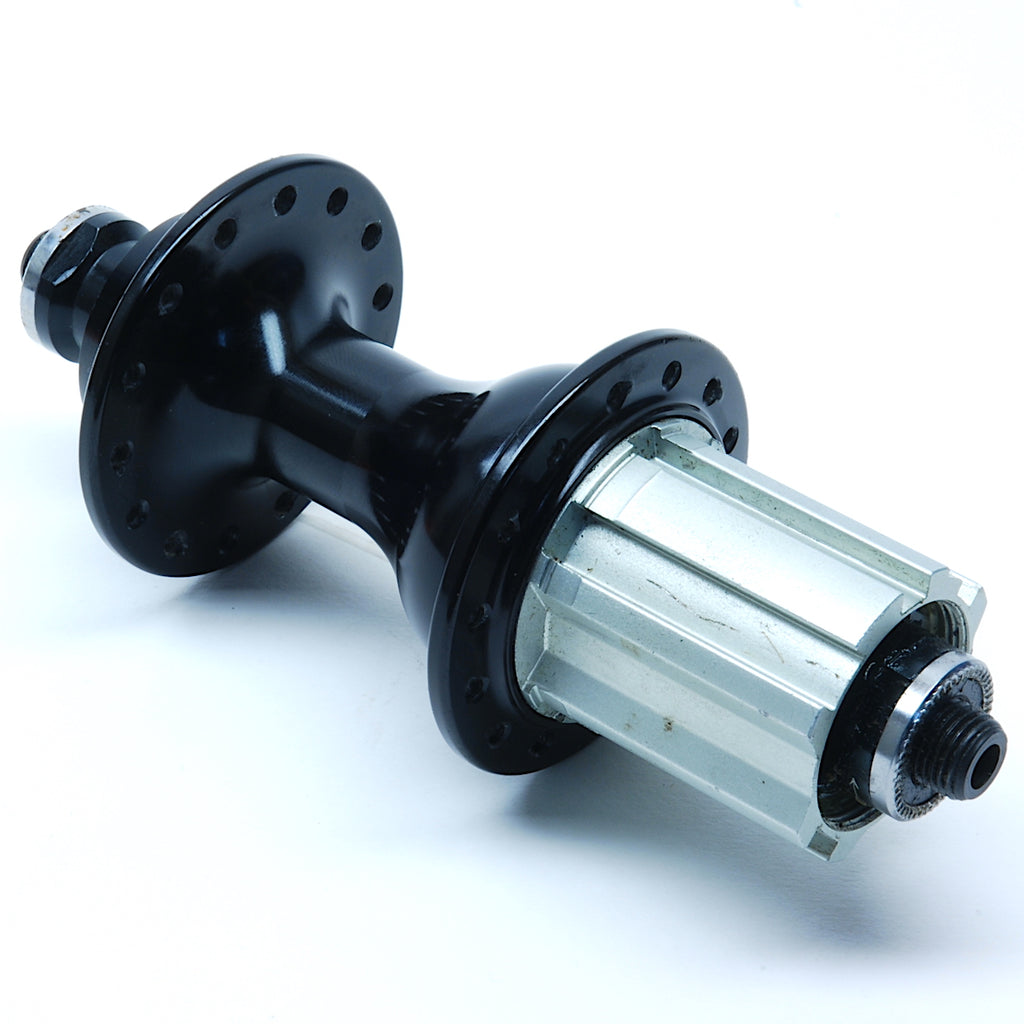 Cannondale Rear Rim Brake Hub QR (Campagnolo Freehub) - 32h (closeout stock from XLR8 Performance Bicycle Wheels).