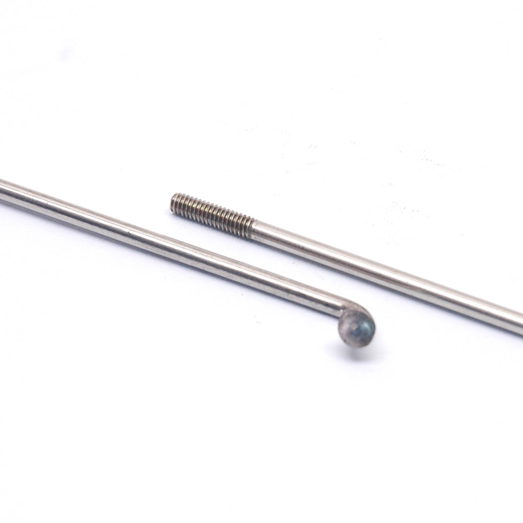 Halo Aura Plain Gauge J Bend Silver Spokes