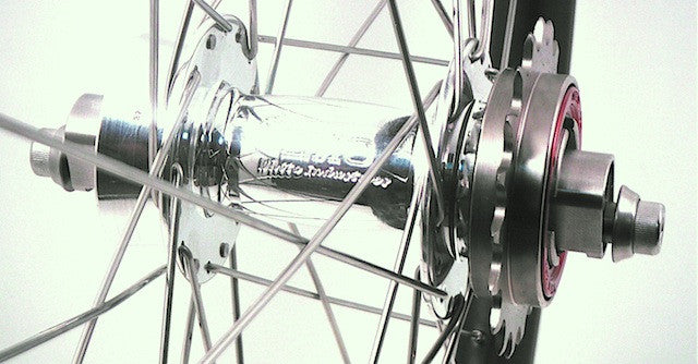 Grandpa’s Axe - Tim's wide carbon MTB rims on White Industries Singlespeed hubs