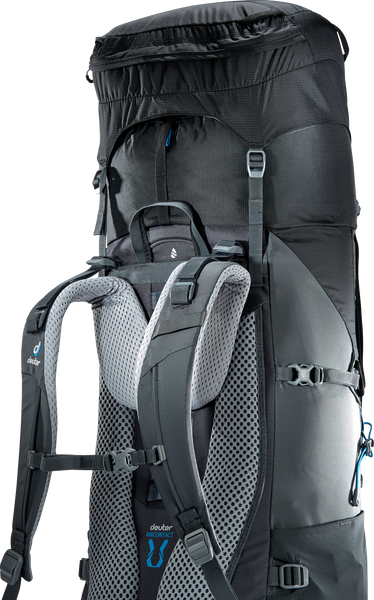 30% OFF! Deuter AIRCONTACT LITE 50+10 Trekking Hiking Backpack Black-Graphite