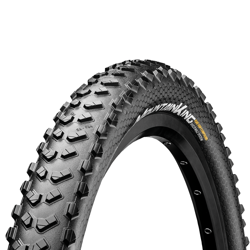 Continental Mountain King Tubeless ShieldWall Pure Grip Trail Enduro MTB Tyre 29X2.3" (closeout stock from XLR8 Performance Bicycle Wheels).