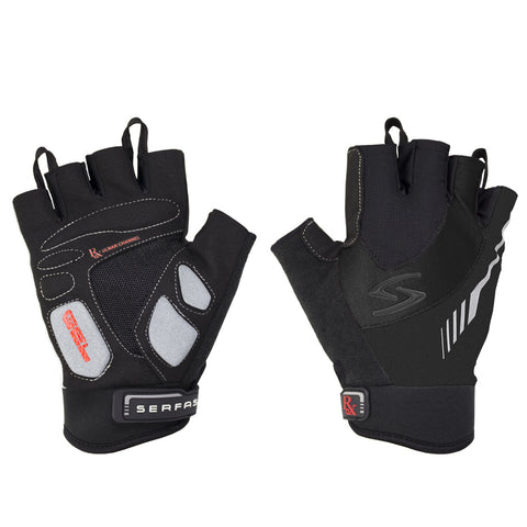 Serfas RX Men’s Short Finger Gloves Black Medium $RRP59
