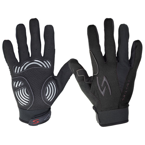 Serfas Zen Men’s Long Finger Gloves Black Medium $RRP59